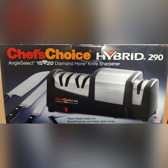 Chef's Choice Hybrid AngeleSelect 15/20 Diamond Hone KnifeSharpener. New.